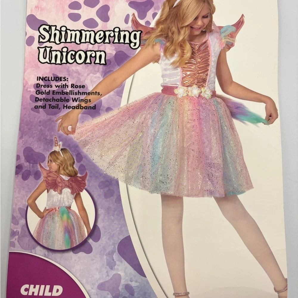Spirit Shimmering Unicorn Costume for Kids birthday party festive costplay